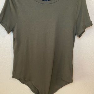Forever 21 Tee Body Suit Olive L